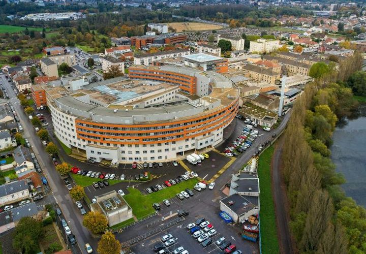 Vue global de l'hôpital suite à la réalisation du plan directeur initié en 1999.